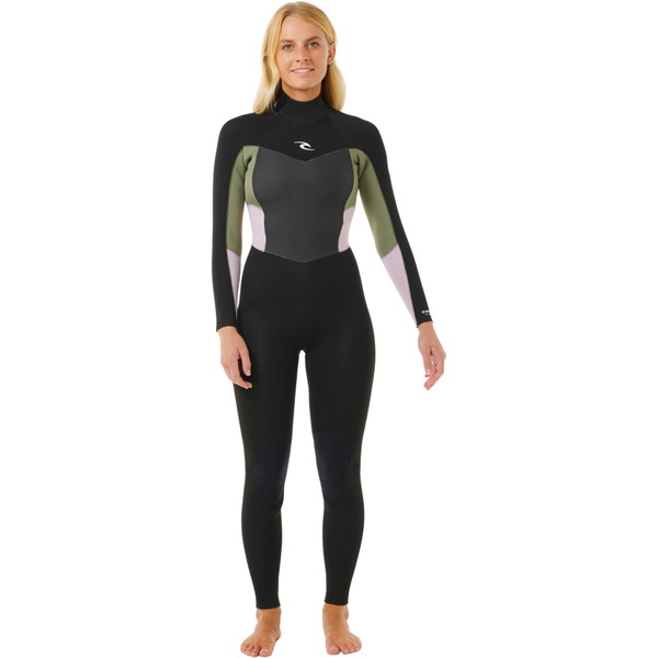 Rip Curl Omega F 4/3mm Back Zip Ato De Mergulho 2025 Para Mulher 156WFS - Khaki